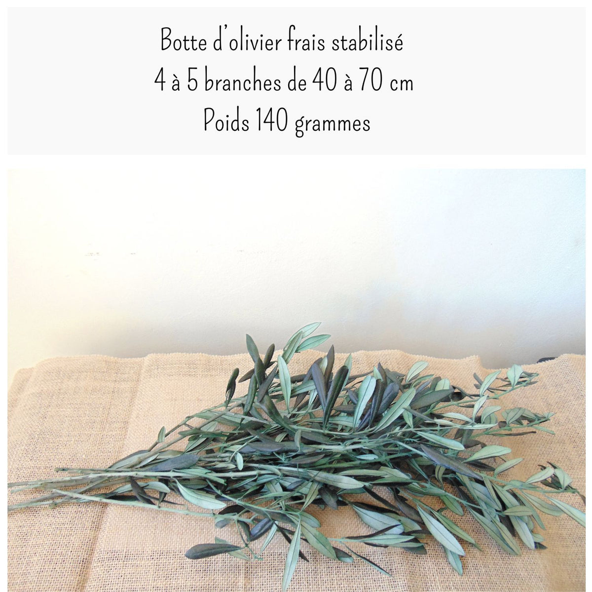 Branche d'Olivier Stabilisé – Décoration Mariage Naturelle & Bohème