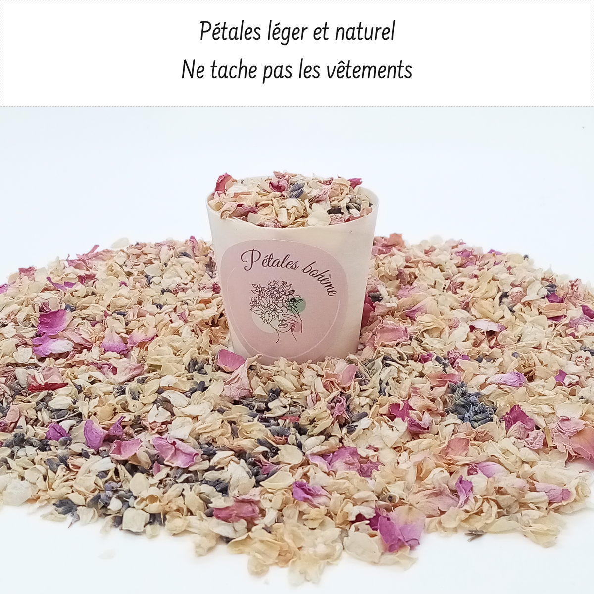 Vintage - Confettis Fleurs Séchées Mariage