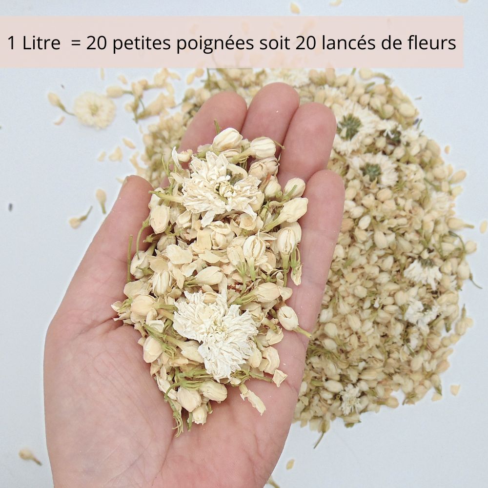 Bianca - Confettis Fleurs Séchées Blanc et Ivoire