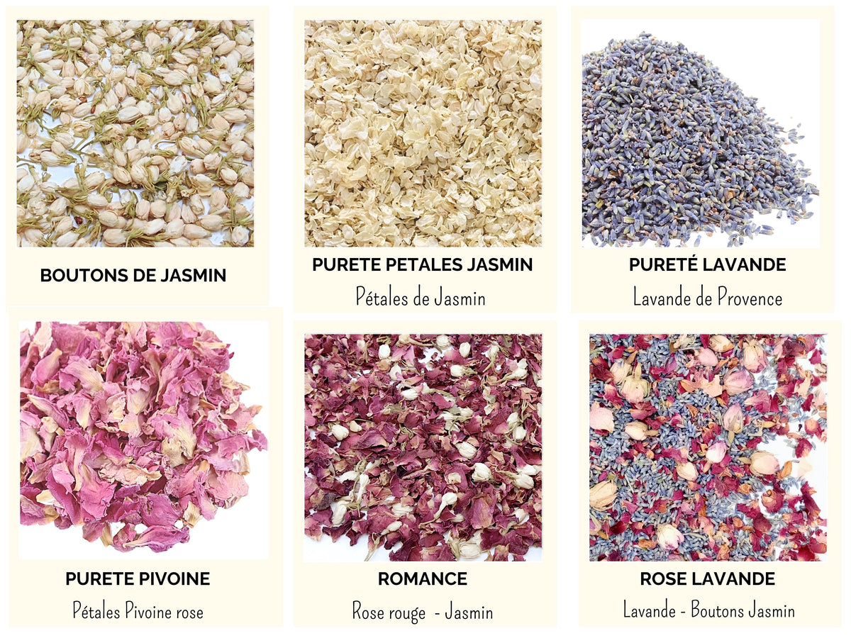 Pot Confettis Mariage avec Fleurs séchées