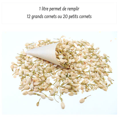 Pureté Boutons de Jasmin - Confettis Fleurs Séchées Mariage