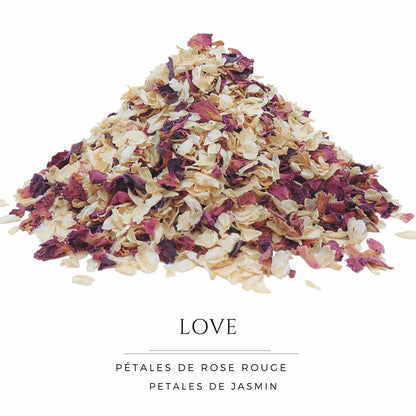 Love - Confettis Fleurs Séchées Mariage