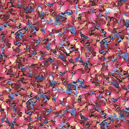 Sachet Organza avec Confettis Mariage Fleurs séchées