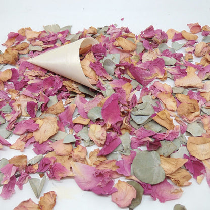 Rose Eucalyptus - Pétales de roses mauve Eucalyptus
