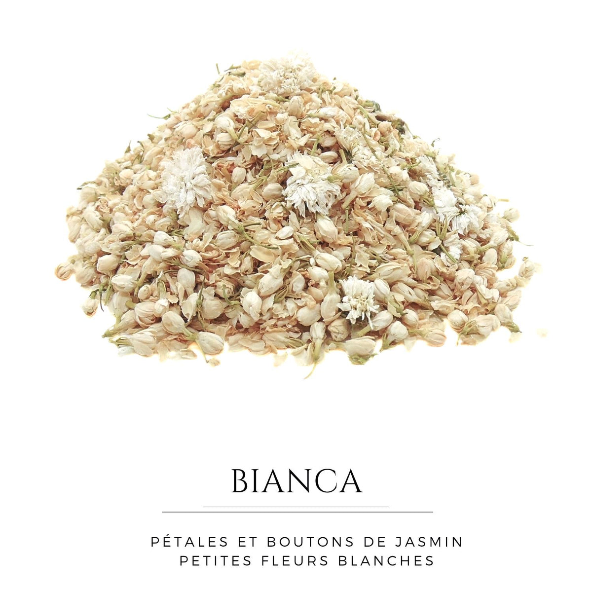 Bianca - Confettis Fleurs Séchées Blanc et Ivoire