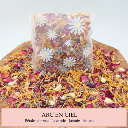 Sachet Marguerite Confettis Mariage Fleurs séchées