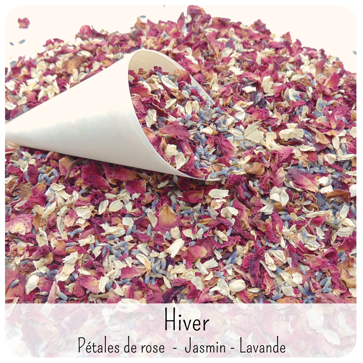 Cornets Confettis Mariage avec Fleurs séchées