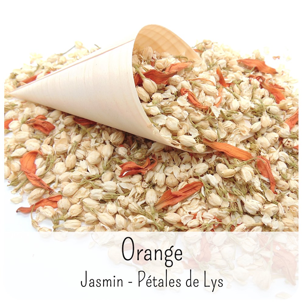 Orange - Confettis Fleurs Séchées Mariage