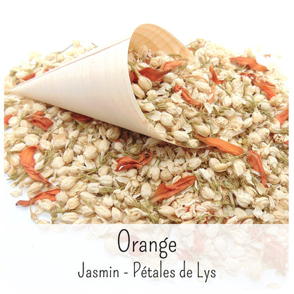 Orange - Confettis Fleurs Séchées Mariage