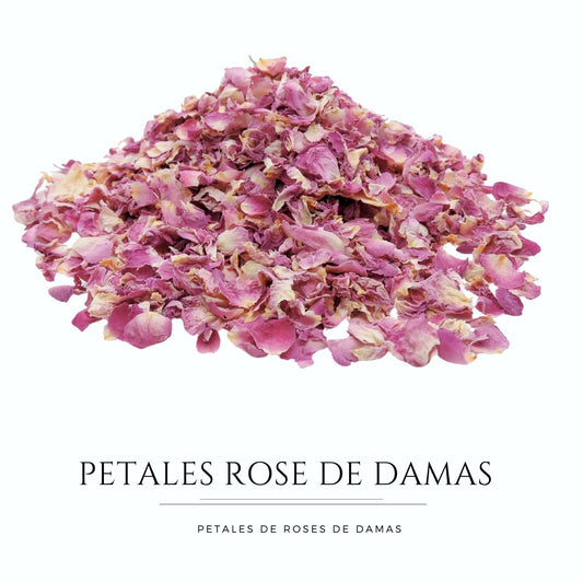 Pureté Rose Damas - Pétales de roses