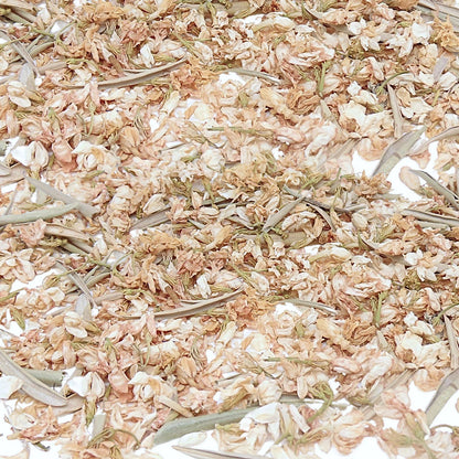 Sachet Organza avec Confettis Mariage Fleurs séchées
