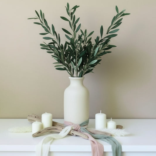 Branche d'Olivier Stabilisé – Décoration Mariage Naturelle & Bohème