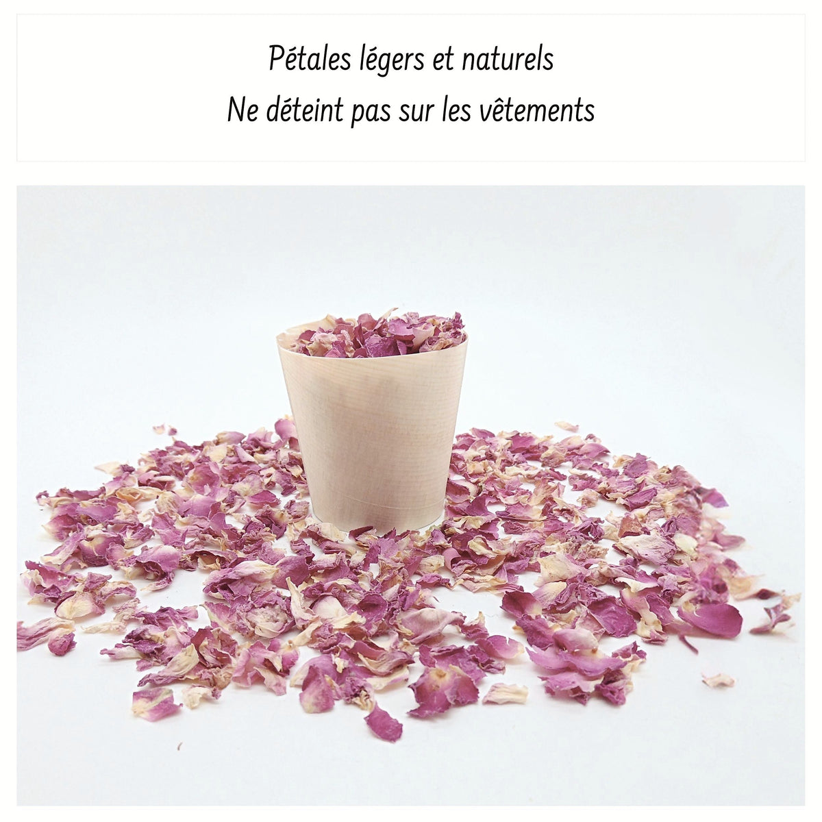 Pureté Rose Damas - Pétales de roses