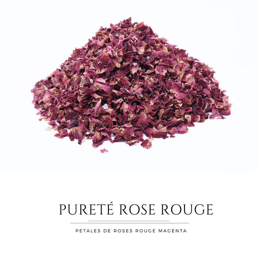 Pureté Rose Rouge - Pétales de roses Magenta