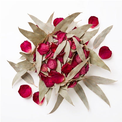 Rose et Eucalyptus séchés - Décoration de Table