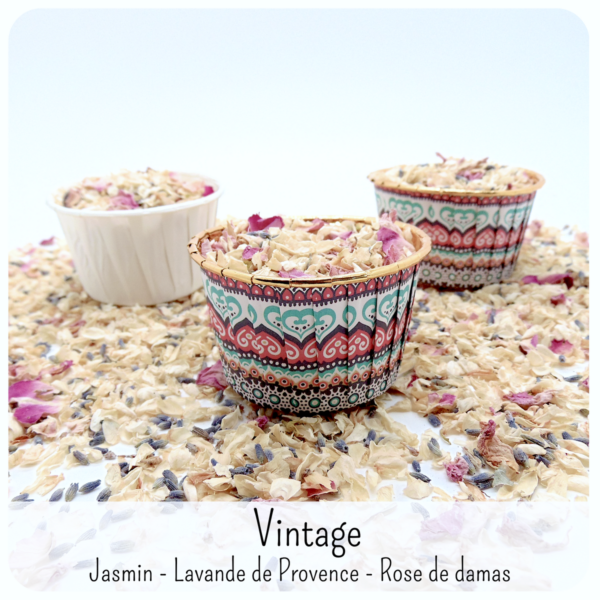 Vintage - Confettis Fleurs Séchées Mariage