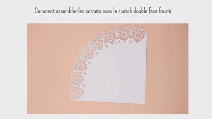Cornets Confettis Fleurs séchées Mariage