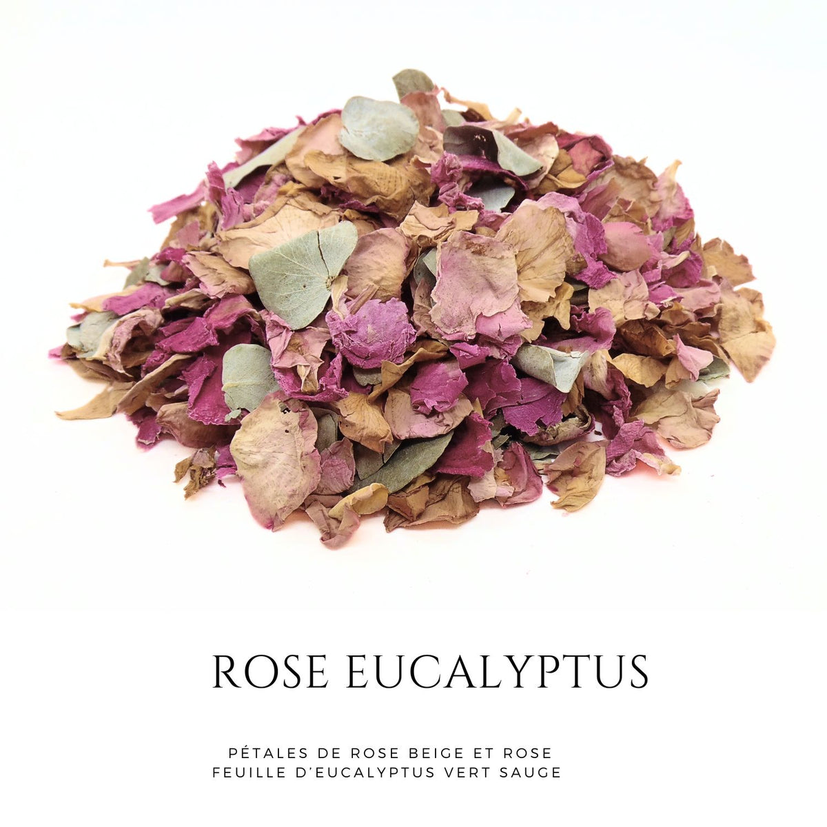 Rose Eucalyptus - Pétales de roses mauve Eucalyptus