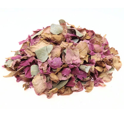 Rose Eucalyptus - Pétales de roses mauve Eucalyptus