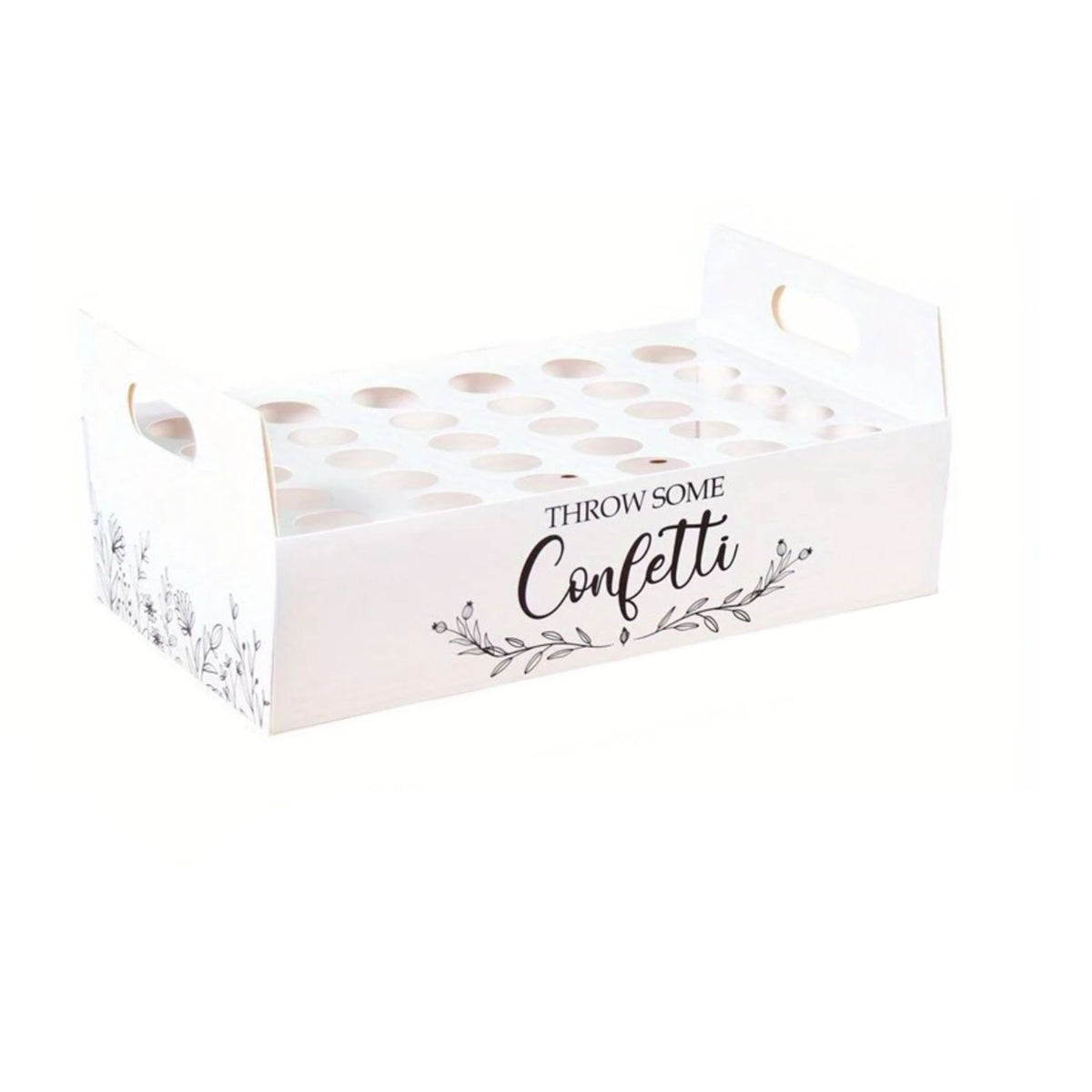 Porte cornet à confettis - Présentoir plateau de confettis de mariage